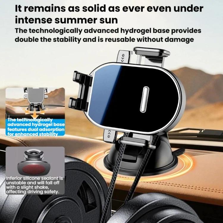 360-Degree Rotating Car Vent Suction Cup Mount Vent-Free Car Navigation Phone Holder, Single Mount, Mount+Strong Adhesive Auxiliary Disc, Mount+Vent Hook, Mount+Parking Sign