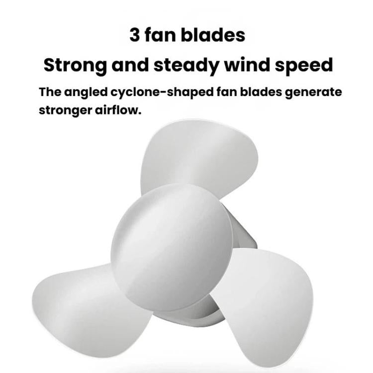 Rundong R-8037 USB Portable High Wind Car Dual-Head Fan Quiet Desk Fan For Office & Desktop