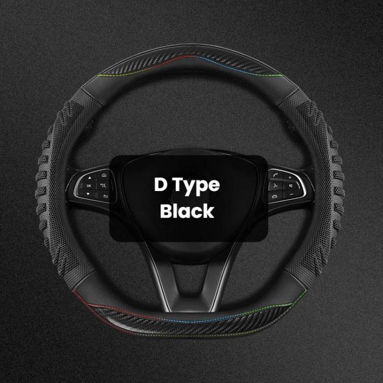 Honeycomb Car Steering Wheel Cover No-Sew Universal Steering Wheel Protector, O Type Blue, O Type Dark Blue, O Type Black, O Type Red, O Type Coffee, D Type Blue, D Type Dark Blue, D Type Black, D Type Red, D Type Coffee