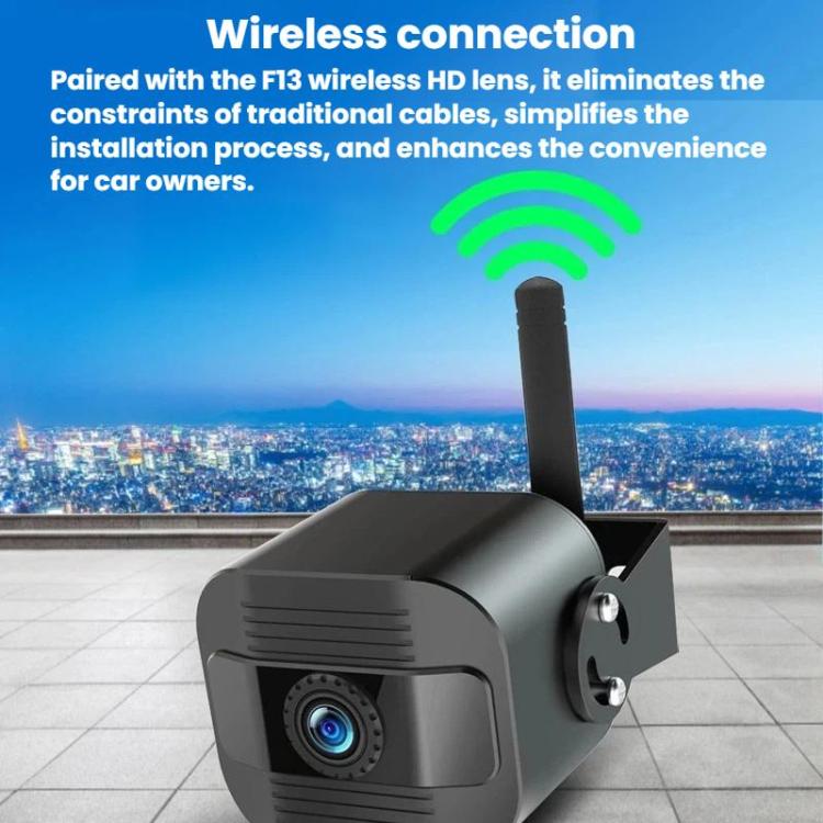 Q12 7 Inch Car HD Infrared Night Vision Wireless Recorder No-Wiring Backup Camera Monitor, One, Two, Three, Four