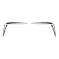 WK-902 2pcs For Toyota Corolla Cross 2025 Front Bumper Fog Light Anti-Collision Decorative Sticker