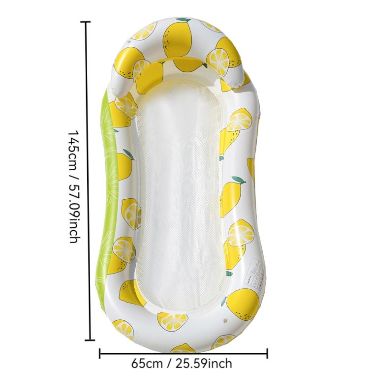 Inflatable Thickened Floating Bed Water Air Lounger, Yellow Lemon, Watermelon Pattern, Strawberry Pattern, Lime Pineapple Pattern, Sequined Starry Blue, Sequined Starry Pink, Sequins Watermelon Pattern, Sequins Strawberry Pattern, Sequins Mermaid      ...