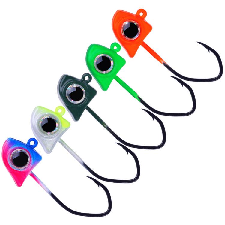 Micro Triangle Jig Head Hook Root Fishing Lure Mini Ultra Small Hook, HENGJIA JI048 5pcs /Pack 0.85g, HENGJIA JI049 5pcs /Pack 1.75g, HENGJIA JI050 5pcs /Pack 3.5g