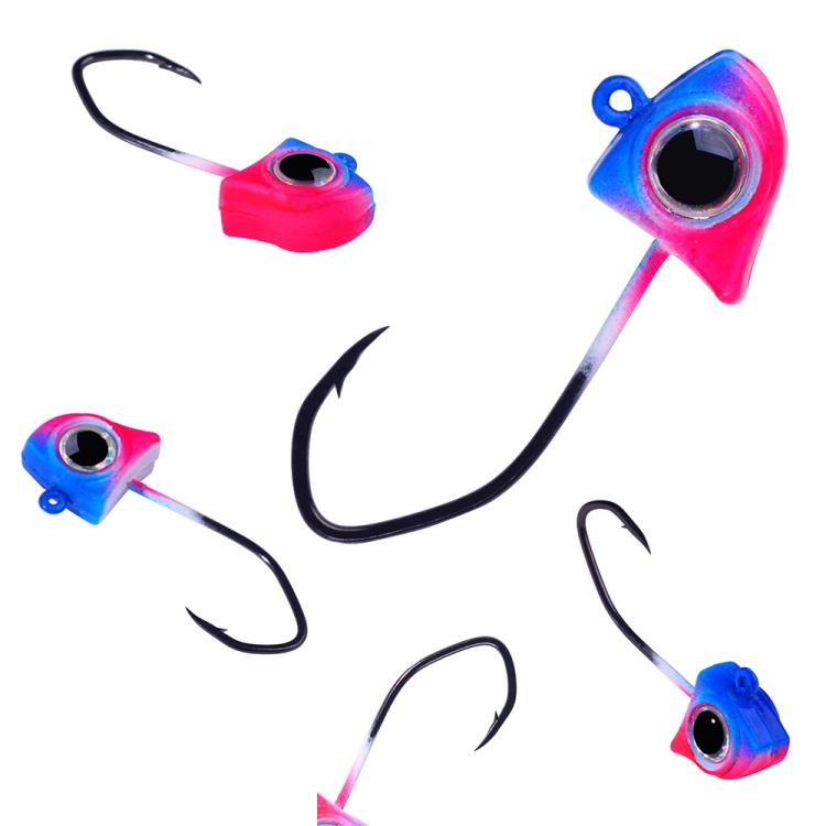 Micro Triangle Jig Head Hook Root Fishing Lure Mini Ultra Small Hook, HENGJIA JI048 5pcs /Pack 0.85g, HENGJIA JI049 5pcs /Pack 1.75g, HENGJIA JI050 5pcs /Pack 3.5g