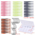 Soft Bait Crankbait Hook Set Split Soft Lure, HENGJIA 60pcs /Box, HENGJIA 65pcs /Box