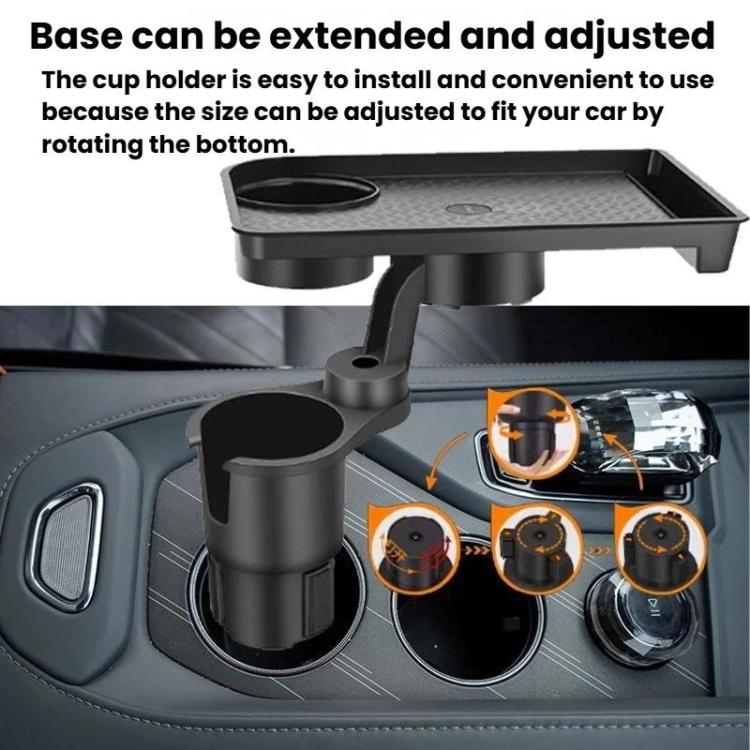 QY62 Car Central Control Water Cup Holder Food Tray & Cup Holder