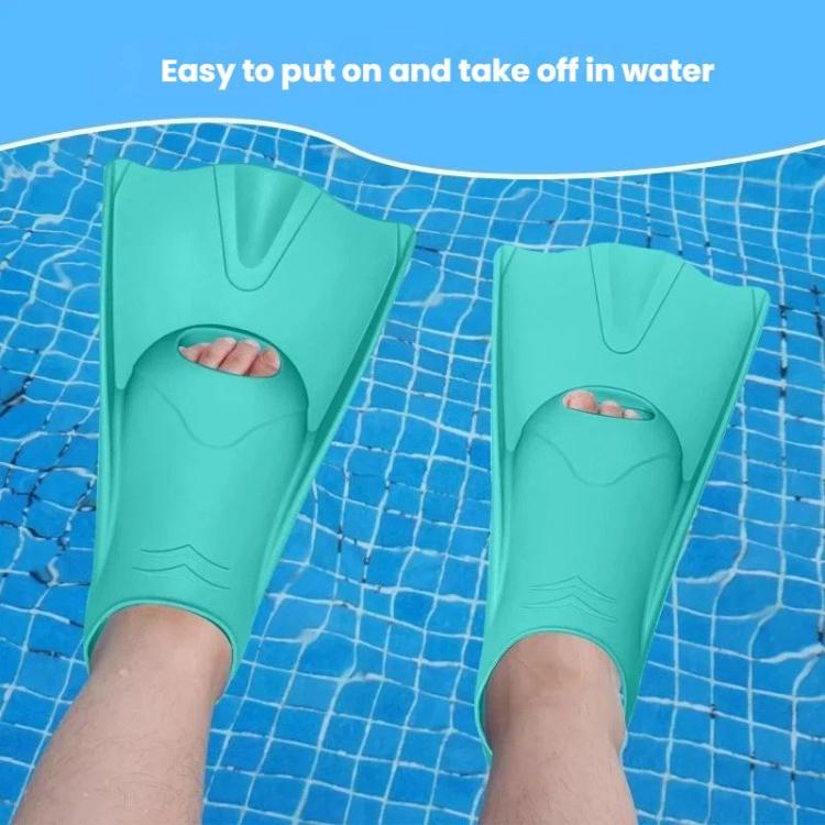 Swim & Dive Silicone Fins Long Flippers For Snorkeling & Water Sports, 27-29, 30-32, 33-35, 36-38, 39-41, 42-44