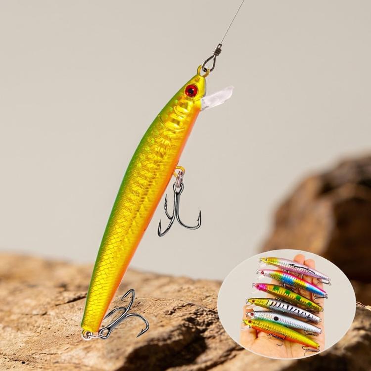 HENGJIA MI178 Minnow Lure Drop-Shot Style Micro-Sinking Bait For Freshwater Predatory Fish
