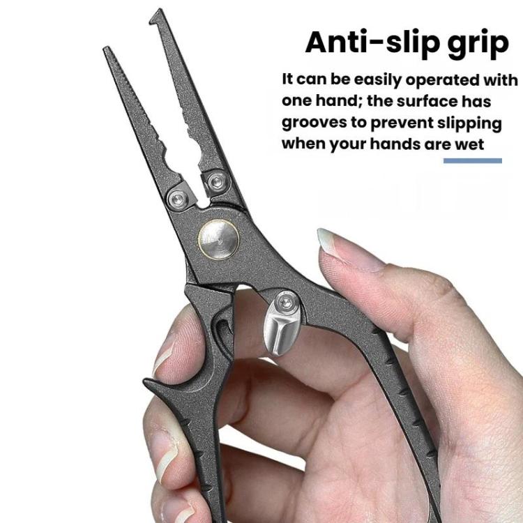 Stainless Steel Lure Pliers Multi-Function Fishing Pliers Hook Remover, Solid Handle