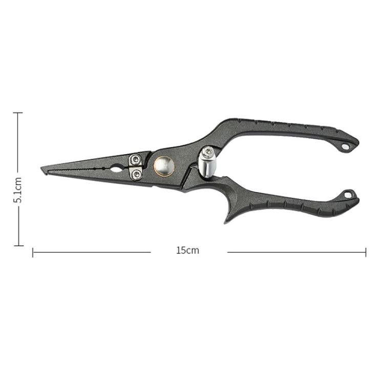 Stainless Steel Lure Pliers Multi-Function Fishing Pliers Hook Remover, Solid Handle