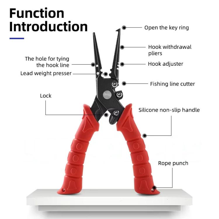 Multifunctional Lure Pliers Stainless Steel Fishing Pliers