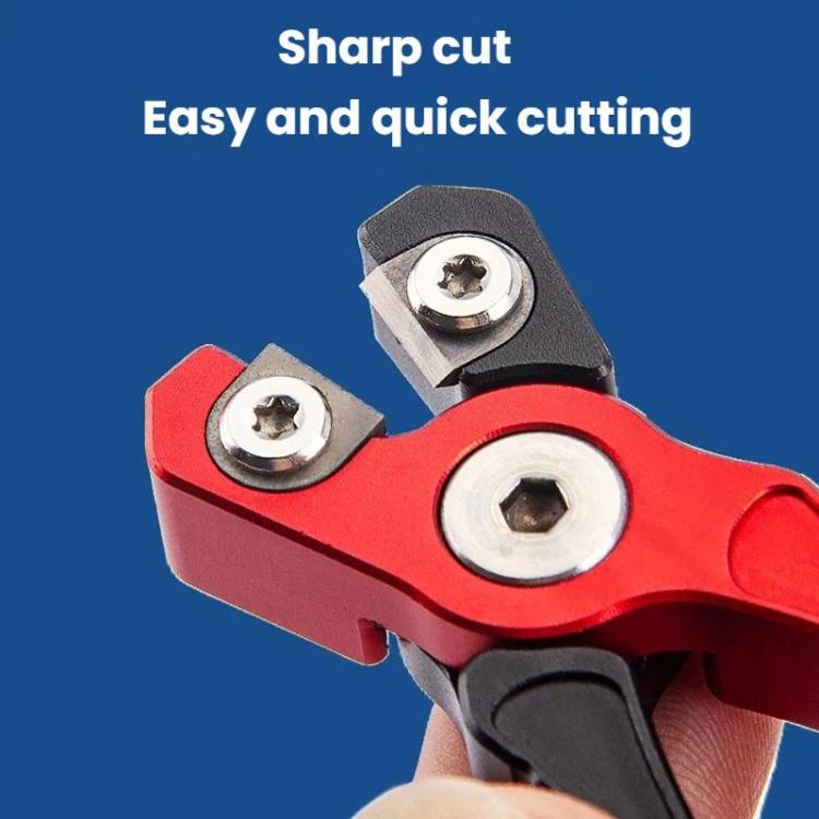 Aluminum Alloy Portable Fishing Line Cutter Tungsten Steel Blades Mini Fishing Shears, Silver Black