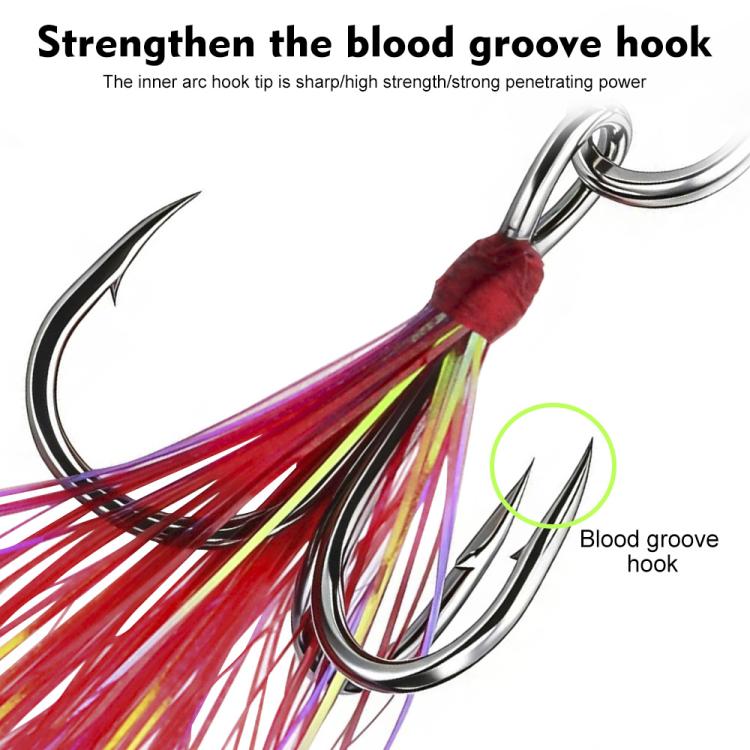 PROBEROS 5Pcs Fishing Spoons Lures Kit Metal Hard Bait Set with Sharp Blood Groove Hook & Colorful Feathers