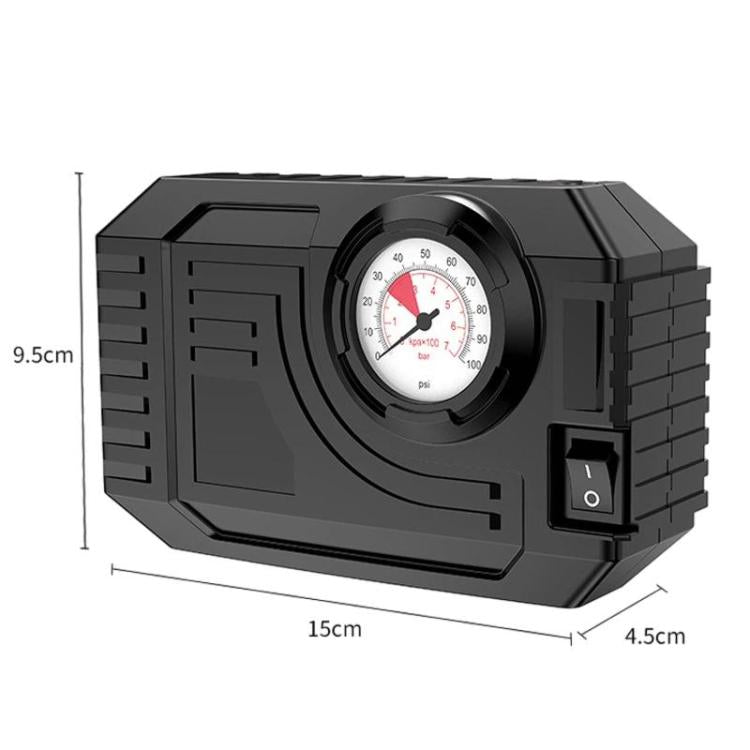 CARSUN 3011-2 Portable Analog Tire Inflator For Car Multifunctional LED Light Air Pump, CARSUN 3011-2