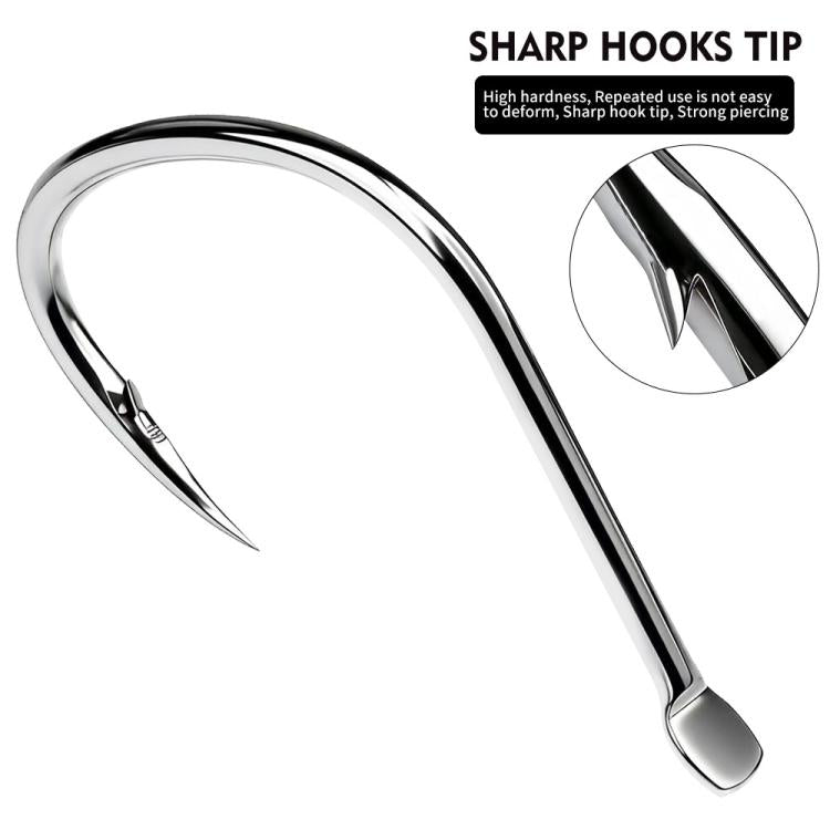 PROBEROS 20pcs Iseama Single Fishing Hooks High Carbon Steel Barbed Octopus Circle Hooks For Saltwater And Freshwater, No. 2, No. 1, No. 1/0, No. 2/0, No. 3/0, No. 4/0, No. 5/0