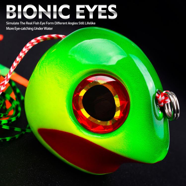 KATYUSHA Kabura Snapper Jig Head 3D Bionic Eyes Tai Rubber Lead Jigs for Bottom Fishing, Grouper, Sea Bream, 60G, 80G, 100G, 120G, 150G, 200G