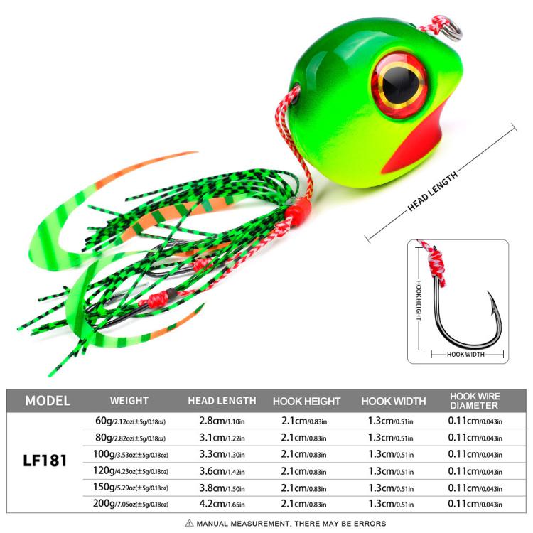 KATYUSHA Kabura Snapper Jig Head 3D Bionic Eyes Tai Rubber Lead Jigs for Bottom Fishing, Grouper, Sea Bream, 60G, 80G, 100G, 120G, 150G, 200G