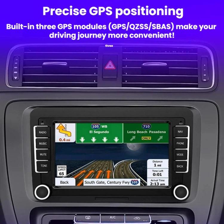 7-Inch Car Navigation System With Wireless Bluetooth CarPlay For Volkswagen, Quad-core 2GB+32GB, Quad-core 2GB+64GB, Octa-core 4GB+64GB, Octa-core 6GB+128GB