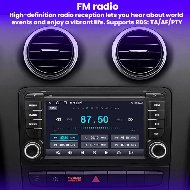 7-Inch Car Navigation Multimedia Smartphone Connectivity CarPlay All-In-One For Audi A3, Quad-core 2GB+32GB, Quad-core 4GB+32GB, Octa-core 4GB+64GB, Octa-core 6GB+128GB