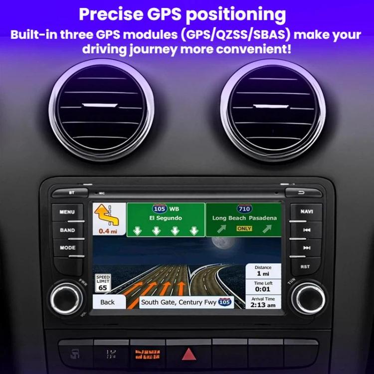 7-Inch Car Navigation Multimedia Smartphone Connectivity CarPlay All-In-One For Audi A3, Quad-core 2GB+32GB, Quad-core 4GB+32GB, Octa-core 4GB+64GB, Octa-core 6GB+128GB