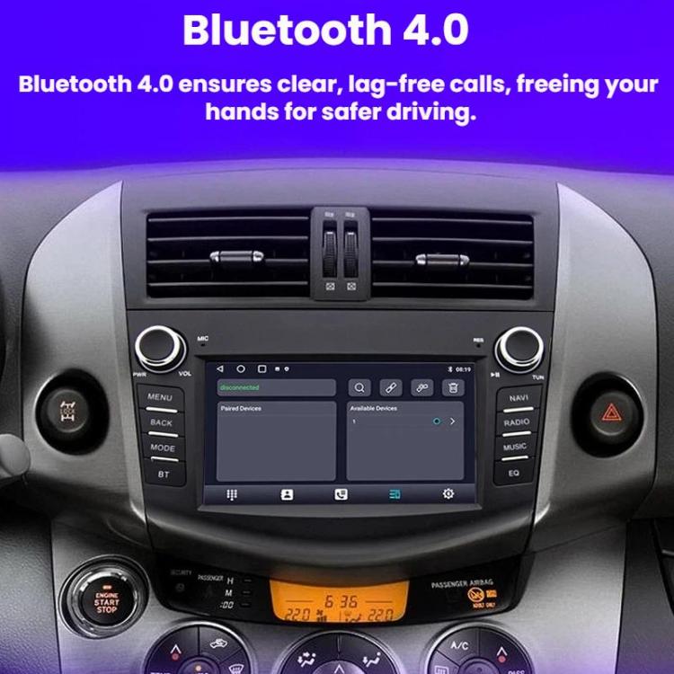 7 inch Smartphone-connected GPS Navigator For Toyota RAV4, Quad-core 2GB+32GB, Quad-core 2GB+64GB, Octa-core 4GB+64GB, Octa-core 6GB+128GB