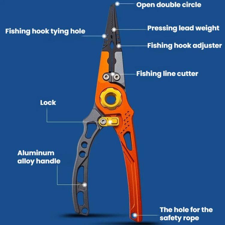Aluminum Alloy Fishing Pliers Multifunctional Portable Lure Pliers