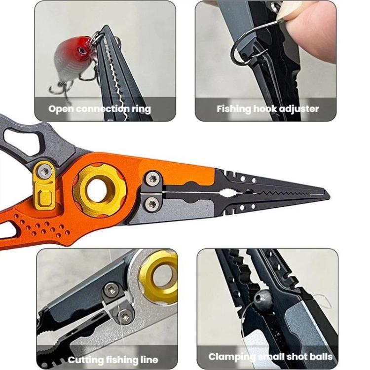 Aluminum Alloy Fishing Pliers Multifunctional Portable Lure Pliers