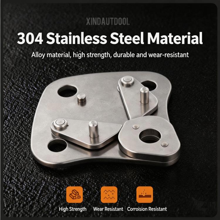 XINDA Continuous Belay System Diverter 304 Stainless Steel Rope Connector for Adventure Parks, Zipline, Vi Ferrata, and High Ropes Courses