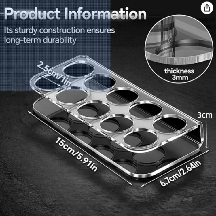 10-Hole Acrylic Insulin Bottle Organizer, 1pc, 2pcs