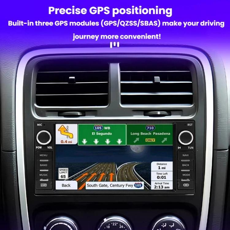 7 Inch Navigation GPS Reversing Car Radio Carplay For Dodge / Jeep / Chrysler, Quad-core 2GB+32GB, Quad-core 2GB+64GB, Octa-core 4GB+64GB, Octa-core 6GB+128GB
