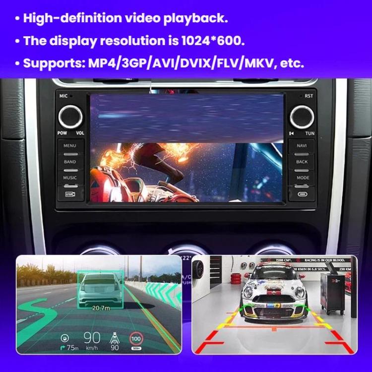 7 Inch Navigation GPS Reversing Car Radio Carplay For Dodge / Jeep / Chrysler, Quad-core 2GB+32GB, Quad-core 2GB+64GB, Octa-core 4GB+64GB, Octa-core 6GB+128GB