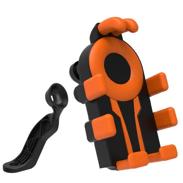 Electric Motorcycle Eight-Armed Fixation Shockproof Phone Mount, All Black Handlebars, Black Orange Handlebars, Orange White Handlebars, Black White Handlebars, All Black Mirror Mounts, Black Orange Mirror Mounts, Orange White Mirror Mounts            ...