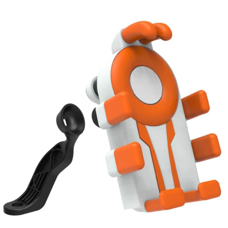 Electric Motorcycle Eight-Armed Fixation Shockproof Phone Mount, All Black Handlebars, Black Orange Handlebars, Orange White Handlebars, Black White Handlebars, All Black Mirror Mounts, Black Orange Mirror Mounts, Orange White Mirror Mounts            ...