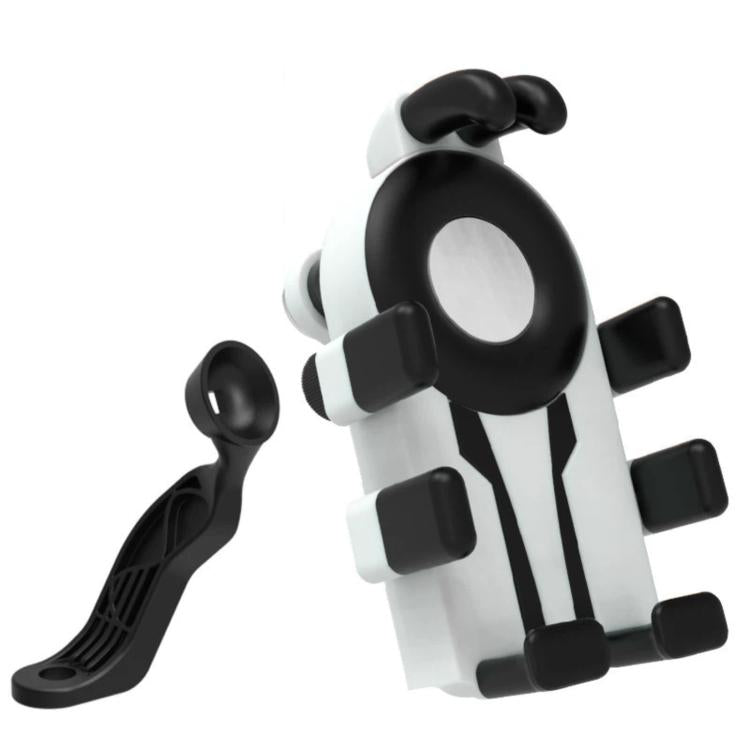 Electric Motorcycle Eight-Armed Fixation Shockproof Phone Mount, All Black Handlebars, Black Orange Handlebars, Orange White Handlebars, Black White Handlebars, All Black Mirror Mounts, Black Orange Mirror Mounts, Orange White Mirror Mounts            ...