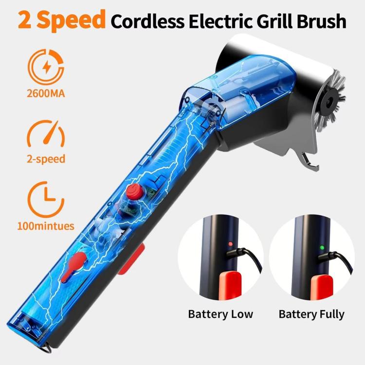 Stainless Steel Wire Electric Grill Brush Cleaning Grill Hard-Bristle Brush Tool, Standard
