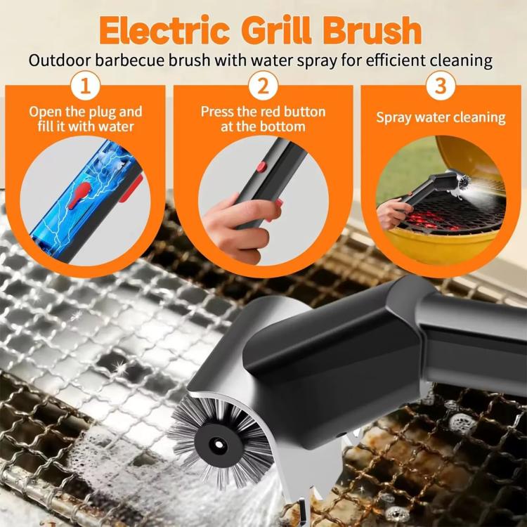 Stainless Steel Wire Electric Grill Brush Cleaning Grill Hard-Bristle Brush Tool, Standard