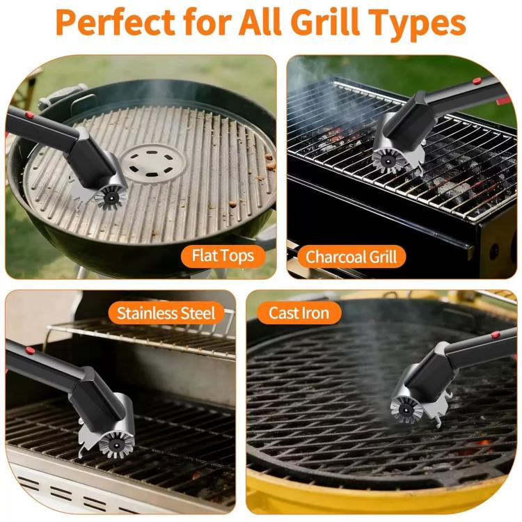 Stainless Steel Wire Electric Grill Brush Cleaning Grill Hard-Bristle Brush Tool, Standard