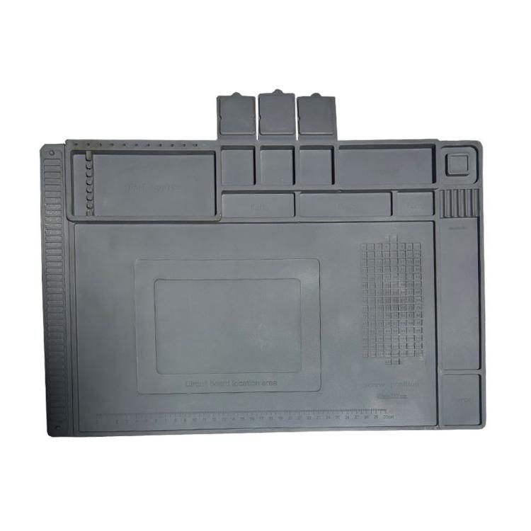 Magnetic Silicone Soldering Mat Heat Resistant Work Mat for Electronics Repair  17.7 x 11.8 Inch