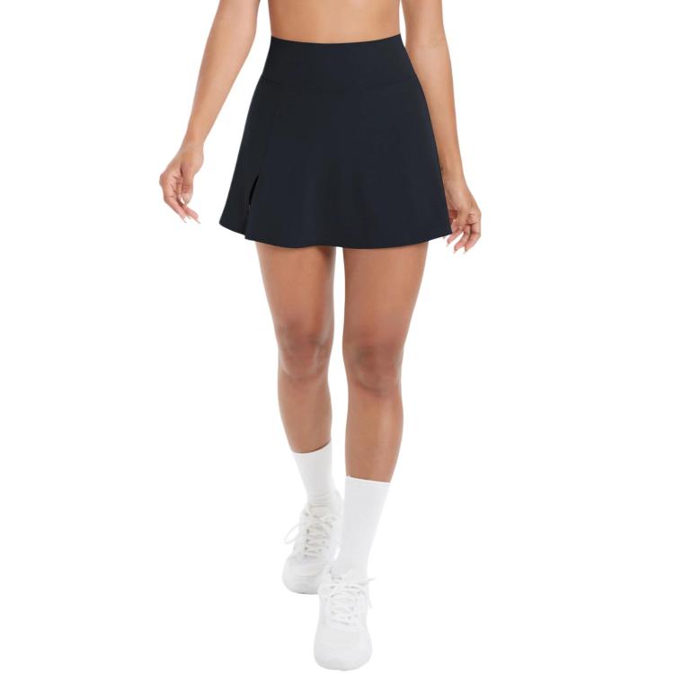 High-Waisted Yoga Fitness Breathable Mini Skirt Pants, S, M, L, XL