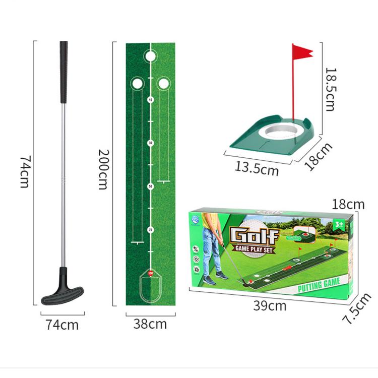 Kids Golf Putting Practice Mat, Indoor & Outdoor Parent?Child Interactive Sports Toy