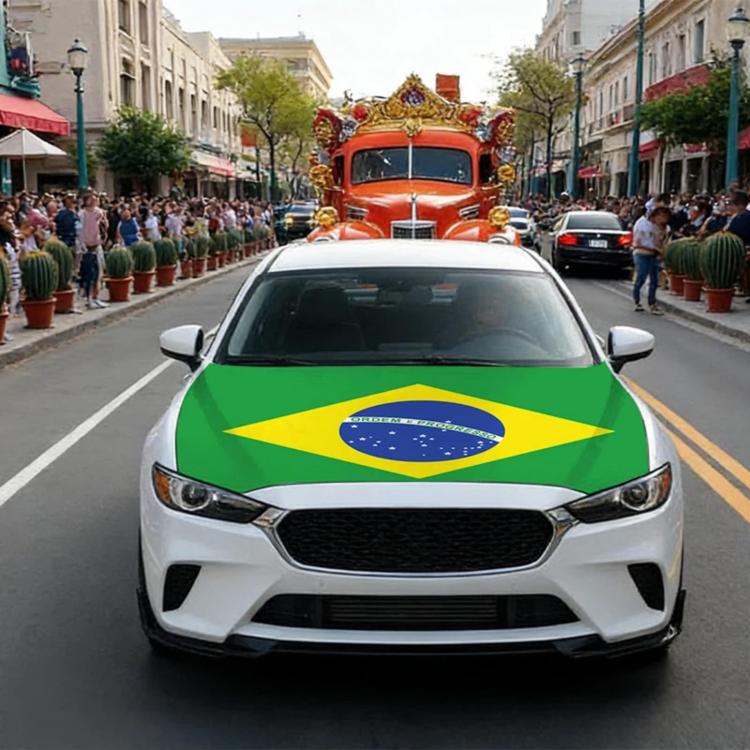 USA-Canada-Mexico World Cup Cheering Flag Dustproof Car Cover, Mexico, Canada, United States, Brazil, Argentina, France, Germany, Belgium, Saudi Arabia, South Korea, Ghana, Portugal, United Kingdom, Australia, Japan, Paraguay, Turkey, England, Switzerl...