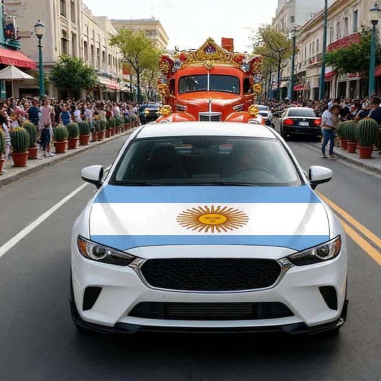 USA-Canada-Mexico World Cup Cheering Flag Dustproof Car Cover, Mexico, Canada, United States, Brazil, Argentina, France, Germany, Belgium, Saudi Arabia, South Korea, Ghana, Portugal, United Kingdom, Australia, Japan, Paraguay, Turkey, England, Switzerl...
