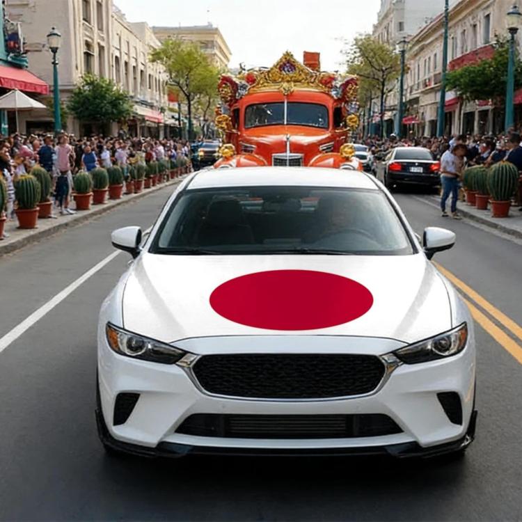 USA-Canada-Mexico World Cup Cheering Flag Dustproof Car Cover, Mexico, Canada, United States, Brazil, Argentina, France, Germany, Belgium, Saudi Arabia, South Korea, Ghana, Portugal, United Kingdom, Australia, Japan, Paraguay, Turkey, England, Switzerl...