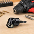 105 Degree Angle Drill Attachment 1/4 Inch Hex Shank Magnetic Angle Driver Adapter, Screwdriver Corner Tool