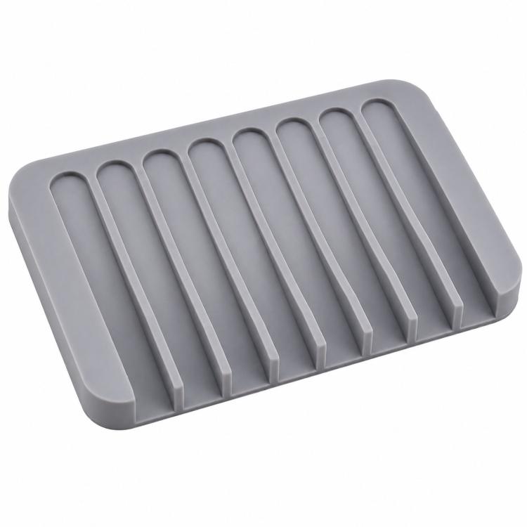Silicone Soap Dish Self-Draining Bar Soap Holder Flexible Unbreakable Soap Saver Tray for Bathroom Shower, Bathtub and Kitchen Sink