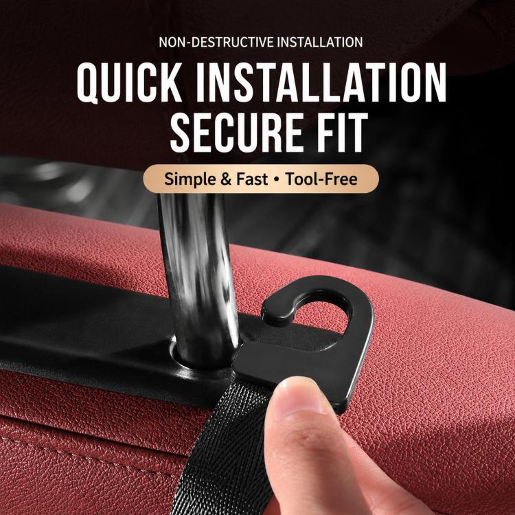 2pcs /Pack Car Headrest Hooks Car Seat Purse Hook Universal Car Organizer Backseat Hanger for Handbags, Coats, Grocery Bags