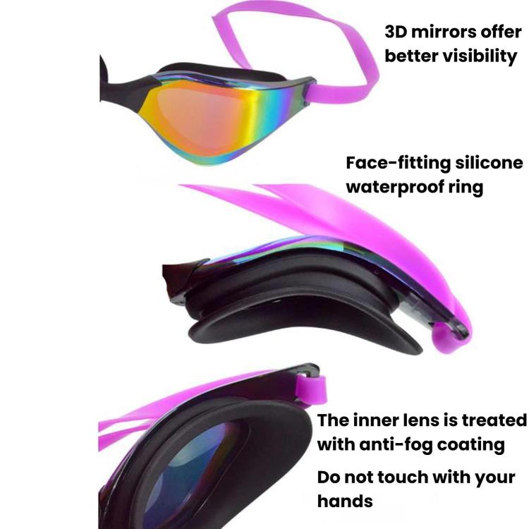 JAZERO Adult Racing Anti-Fog HD Swimming Goggles, Outdoor Training Glasses For Men Women