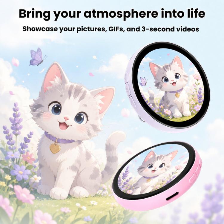 1.85 inch HD Touchscreen Dynamic App Bluetooth Anime Badge Display