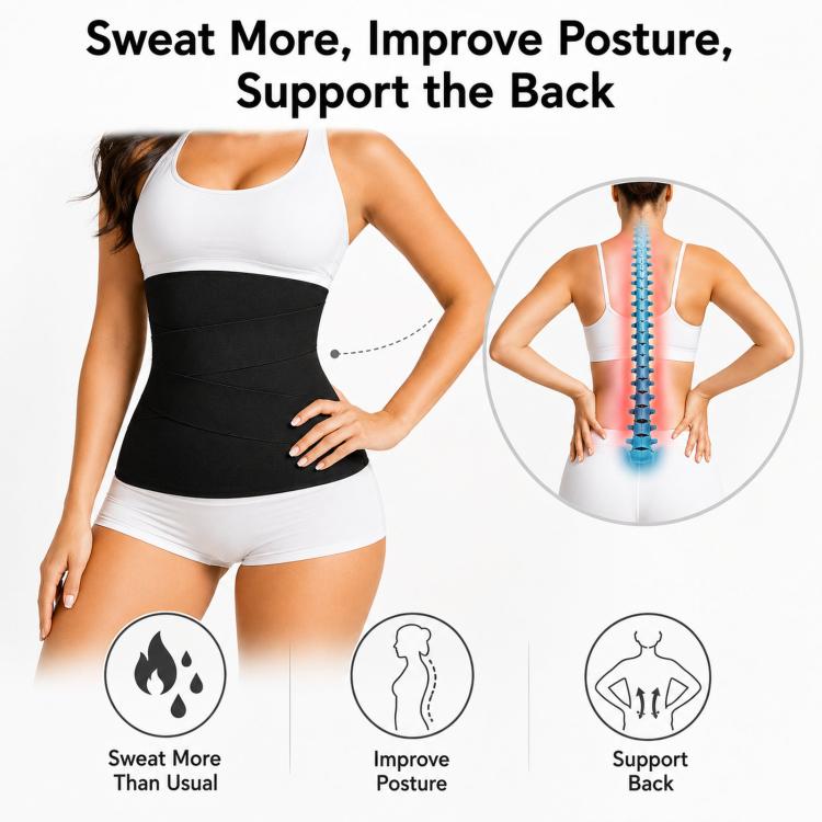 Women Shapewear Wrapping Belt Tummy Control Elastic Band, 5M, 6M