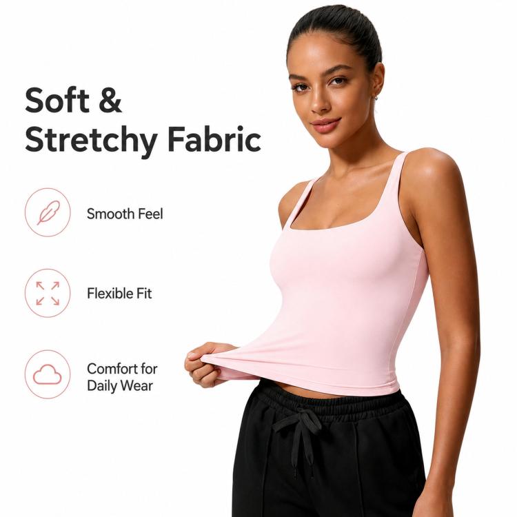 Skinny Quick-Dry Yoga Tank Top Women Back Beauty Sports Underwear For Fitness, S, M, L, XL